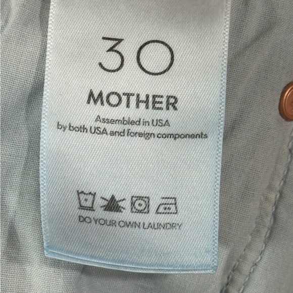 ❗️Sold❗️Mother Denim Jeans The DItcher Roller Zip Skimp Music Size 30 - Picture 13 of 16